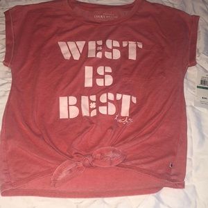 Kids West is best lucky brand t-shirt brand new!!!
